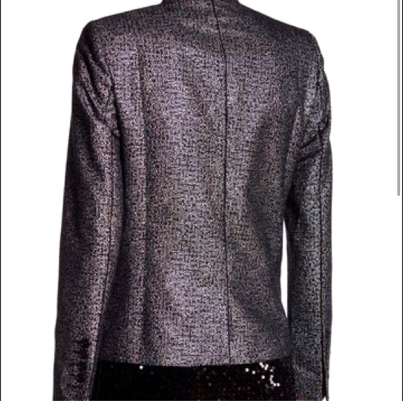 Zadig & Voltaire Vegas Pixel Deluxe Silver Jacket - Picture 2 of 16